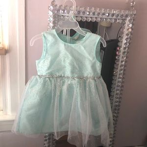 Beautiful Teal sparkle kids dress 24month